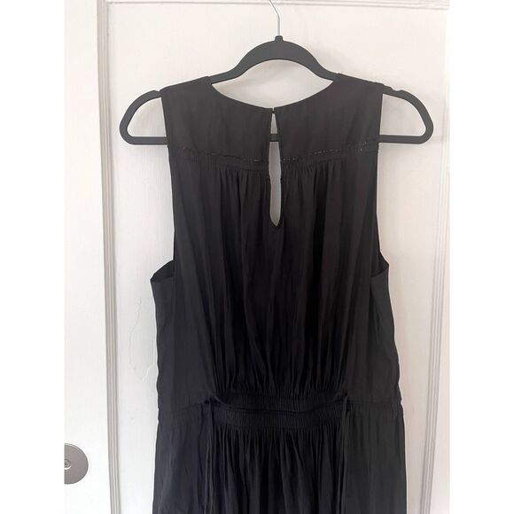 Womens Ramy Brook Black Hayley Drawstring Dress Tassel Beach Swim Size Large - Picture 4 of 7